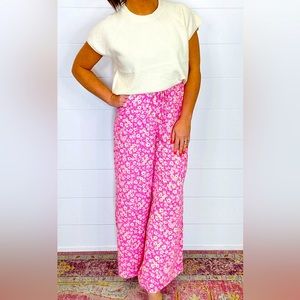 Brittany floral wide leg pant BY FRNCH